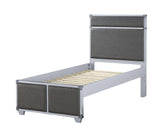 ACME Orchest Gray PU & Gray Finish Orchest Twin Bed Model 36120T